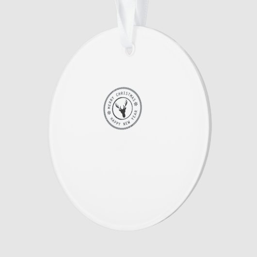 Oh Deer Modern Aesthetic Acrylic Ornament オーナメント (正面)