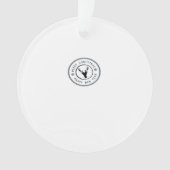 Oh Deer Modern Aesthetic Acrylic Ornament オーナメント (正面)