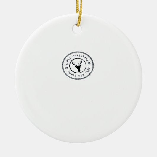 Oh Deer Modern Aesthetic Ornament セラミックオーナメント (正面)