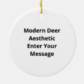 Oh Deer Modern Aesthetic Ornament セラミックオーナメント (裏面)