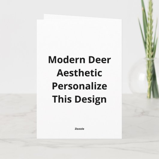 Oh Deer Modern Aesthetic Style カード (裏面)