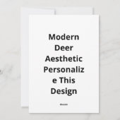 Oh Deer Modern Aesthetic Style シーズンカード (裏面)