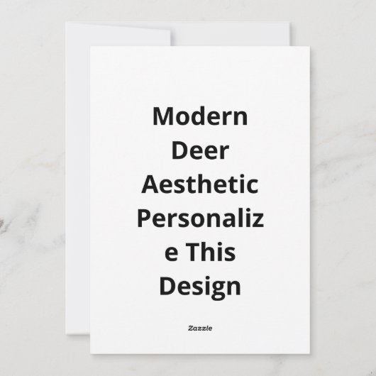 Oh Deer Modern Aesthetic Style シーズンカード (裏面)