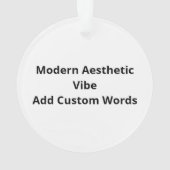 Oh Deer Modern Aesthetic Vibe Acrylic Ornament オーナメント (裏面)