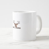Oh Deer Modern Clean Design ジャンボコーヒーマグカップ (正面右)