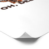 Oh Deer Modern Clean Design  ポスター (角)