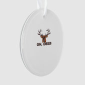 Oh Deer Modern Clean Design Acrylic Ornament オーナメント (正面)