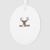 Oh Deer Modern Clean Design Acrylic Ornament オーナメント (正面)