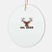 Oh Deer Modern Clean Design Ornament セラミックオーナメント (左)