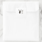 Oh Deer Modern Graphic Style  スクエアシール (バッグ)