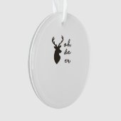 Oh Deer Modern Graphic Style Acrylic Ornament オーナメント (正面)