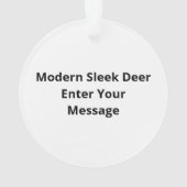 Oh Deer Modern Graphic Style Acrylic Ornament オーナメント (裏面)