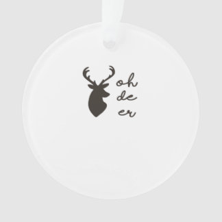 Oh Deer Modern Graphic Style Acrylic Ornament オーナメント