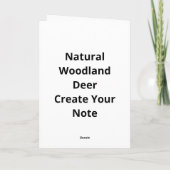 Oh Deer Natural Woodland Style カード (裏面)