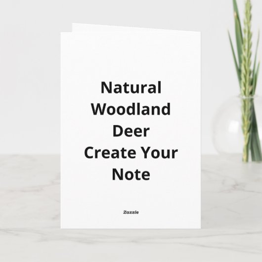 Oh Deer Natural Woodland Style カード (裏面)