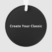 Oh Deer Oh Dear Retro Classic Style オーナメント (裏面)