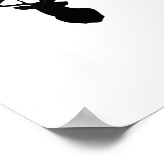 Oh Deer Oh Dear Whimsical Art Style ポスター (角)