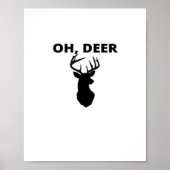 Oh Deer Oh Dear Whimsical Art Style  ポスター (正面)