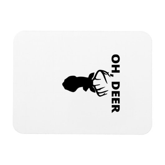 Oh Deer Oh Dear Whimsical Art Style  マグネット (横)