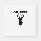 Oh Deer Oh Dear Whimsical Art Style  マグネット (正面)