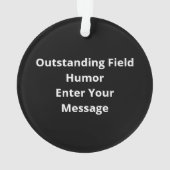 Oh Deer Outstanding In My Field FuAcrylic Ornament オーナメント (裏面)