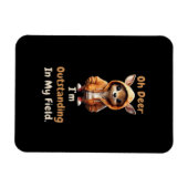 Oh Deer Outstanding In My Field Funny Humor  マグネット (横)