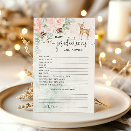 Oh Deer Pink予測とエレガントアドバイスカード