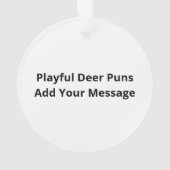 Oh Deer Pun Creative Style オーナメント (裏面)