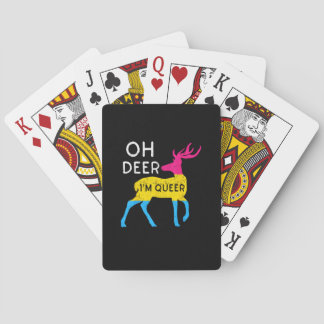 Oh Deer Queer カラフル・プライドフラッグのお祝い トランプ