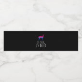 Oh Deer Queer Bisexual Pride Gay Lesbian Design ペットボトルラベル (シングルラベル)