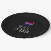 Oh Deer Queer Bisexual Pride Gay Lesbian Design  ペーパープレート (アングル)