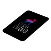 Oh Deer Queer Bisexual Pride Gay Lesbian Design マグネット (左側)