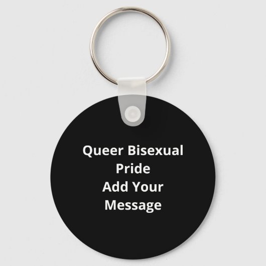 Oh Deer Queer Bisexual Pride Gay Lesbian DKeychain キーホルダー (裏面)