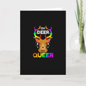 Oh Deer Queer Creative Modern Style カード (正面)