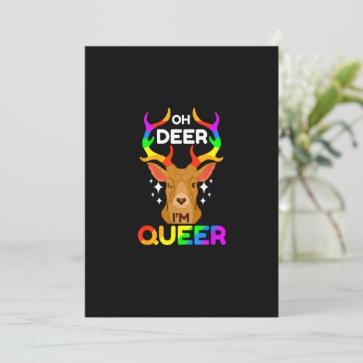 Oh Deer Queer Creative Modern Style シーズンカード (スタンド正面)