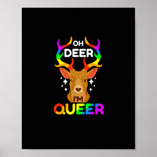 Oh Deer Queer Creative Modern Style  ポスター