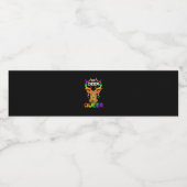Oh Deer Queer Funny LGBTQ Pride Awareness ペットボトルラベル (シングルラベル)
