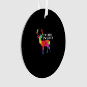 Oh Deer Queer Funny Pun LGBT Pride Design オーナメント (正面)