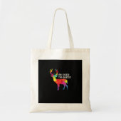 Oh Deer Queer Funny Pun LGBT Pride Design トートバッグ (正面)