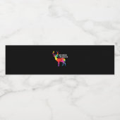 Oh Deer Queer Funny Pun LGBT Pride Design ペットボトルラベル (シングルラベル)