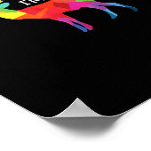 Oh Deer Queer Funny Pun LGBT Pride Design ポスター (角)