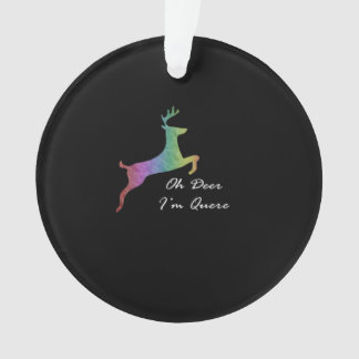 Oh Deer Queer Funny Pun LGBT PrideAcrylic Ornament オーナメント