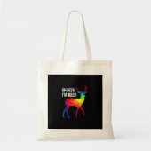 Oh Deer Queer LGBT Pride Celebration Design トートバッグ (正面)