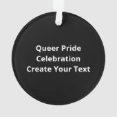 Oh Deer Queer LGBTQ Pride CelebratAcrylic Ornament オーナメント (裏面)