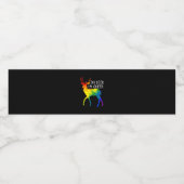 Oh Deer Queer LGBTQ Pride Celebration Month  ペットボトルラベル (シングルラベル)