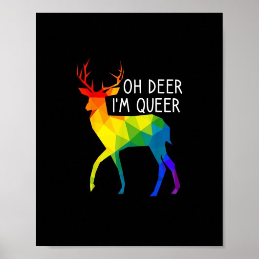 Oh Deer Queer LGBTQ Pride Celebration Month  ポスター (正面)