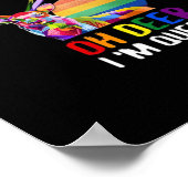 Oh Deer Queer Minimal Modern Style  ポスター (角)