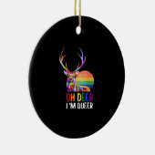 Oh Deer Queer Minimal Modern Style Ornament セラミックオーナメント (右)