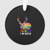 Oh Deer Queer Minimal Modern StyleAcrylic Ornament オーナメント (正面)