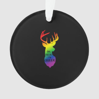Oh Deer Queer Pride Celebration Funny LGBT Gift オーナメント